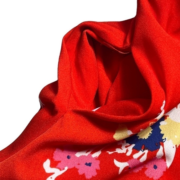 Modcloth Living Lightheartedly Red Floral Mini Dress 00 - Picture 5 of 11